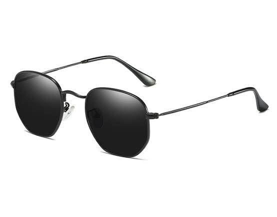 Óculos de Sol Hexagonal Unissex Preto Retro Masculino Feminino - Bw Company