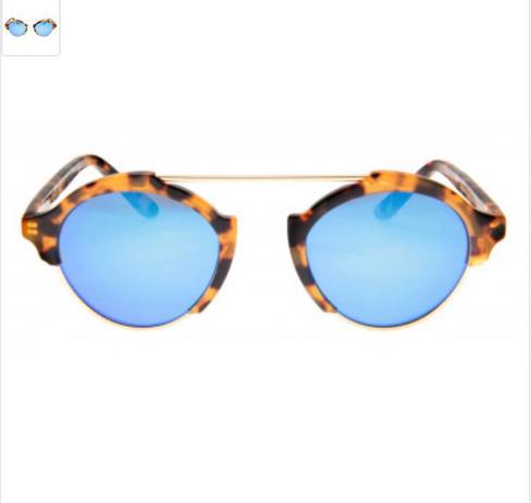 Óculos de Sol Illesteva Tartaruga Lentes Prata