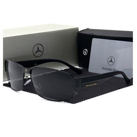Óculos de Sol Luxuoso Mercedes-Benz Dourado ou Preto Menor preço em Óculos de Sol Luxuoso Mercedes-Benz Dourado ou Preto