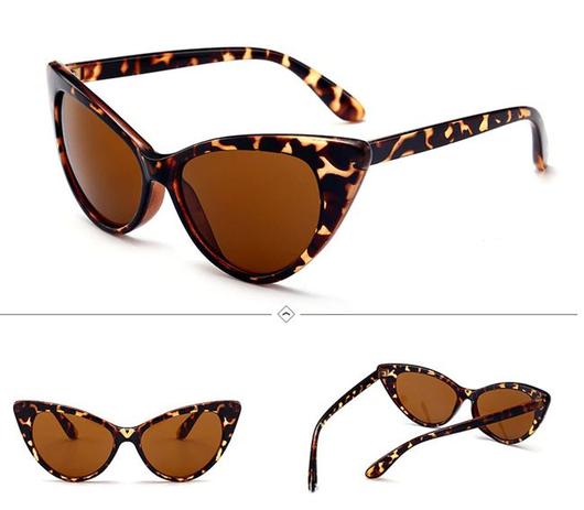 Óculos de Sol no Formato de Gatinho Lentes Escuras - Vinkin Menor preço em Óculos de Sol no Formato de Gatinho Lentes Escuras - Vinkin