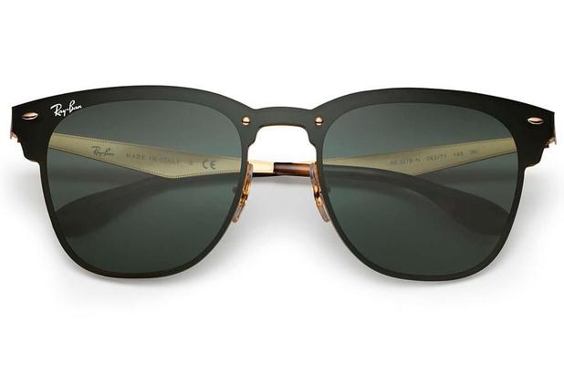 Óculos de Sol Ray Ban Blaze Clubmaster RB3576N 043/71/47 Preto/Dourado  Escovado | Menor preço com cupom