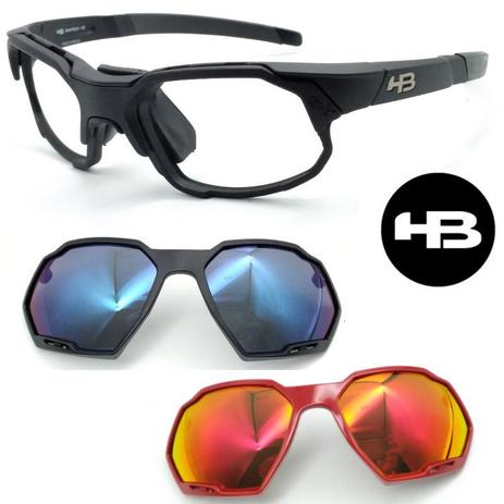 Oculos Hb Esporte Com Grau Rush 10276243 com 2 Clipons ar Menor preço em Oculos Hb Esporte Com Grau Rush 10276243 com 2 Clipons ar