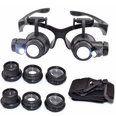 Oculos Lente Aumento Lupa Duplo Aumento Led Precisão - Oskn Menor preço em Oculos Lente Aumento Lupa Duplo Aumento Led Precisão - Oskn