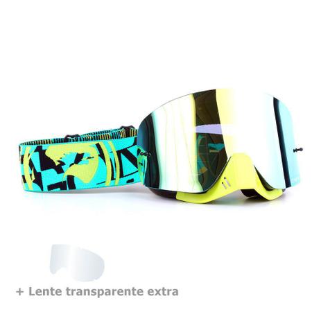Óculos Motocross Dragon NFX Cast - Lente Dourada Espelhada + Lente Transparente Menor preço em Óculos Motocross Dragon NFX Cast - Lente Dourada Espelhada + Lente Transparente