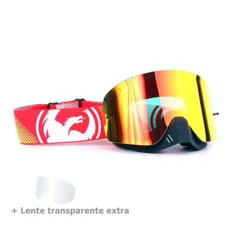 Óculos Motocross Dragon NFX Fade - Lente Vermelha Espelhada + Lente Transparente Menor preço em Óculos Motocross Dragon NFX Fade - Lente Vermelha Espelhada + Lente Transparente