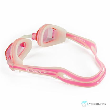 Óculos New Shark Transparente Rosa Claro U Speedo Menor preço em Óculos New Shark Transparente Rosa Claro U Speedo