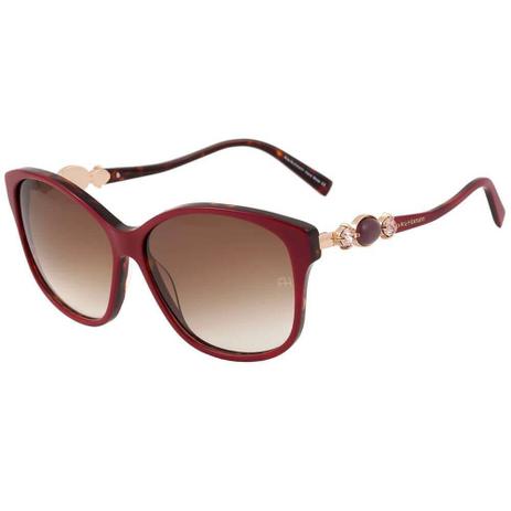 Óculos Solar Ana Hickmann Modelo AH9186 H01 Vermelho Haste com Pedra Medidas 59-14-140 Menor preço em Óculos Solar Ana Hickmann Modelo AH9186 H01 Vermelho Haste com Pedra Medidas 59-14-140