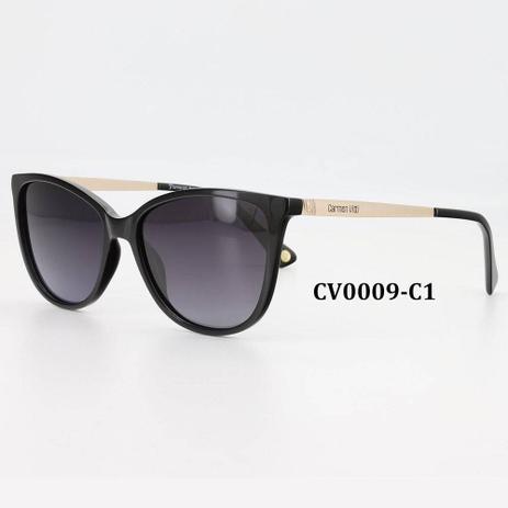 Óculos Solar Carmen Vitti Modelo CV0009 C1 Preto Acetato Lente Polarizado Medidas 55-16-140 é boa?