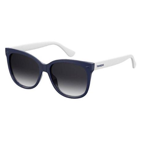 Óculos Solar Feminino Havaianas Modelo Sahy QMB 569O Azul Haste Branco Quadrado Feminino Medidas 56-16-145 Menor preço em Óculos Solar Feminino Havaianas Modelo Sahy QMB 569O Azul Haste Branco Quadrado Feminino Medidas 56-16-145