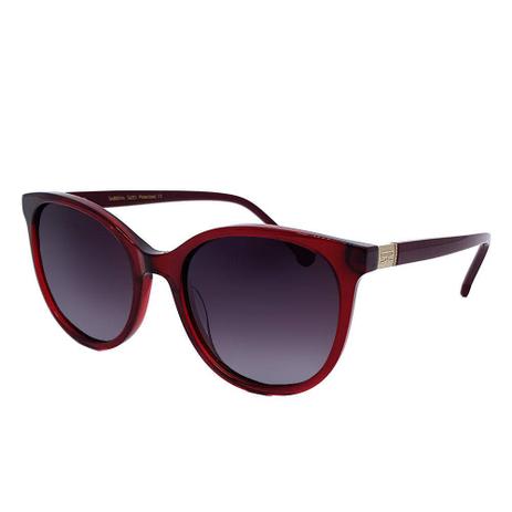 Óculos Solar Sabrina Sato Modelo SS383 - C2 - Vinho Acetato Lente Polarizado Medidas 53-19-142 Menor preço em Óculos Solar Sabrina Sato Modelo SS383 - C2 - Vinho Acetato Lente Polarizado Medidas 53-19-142