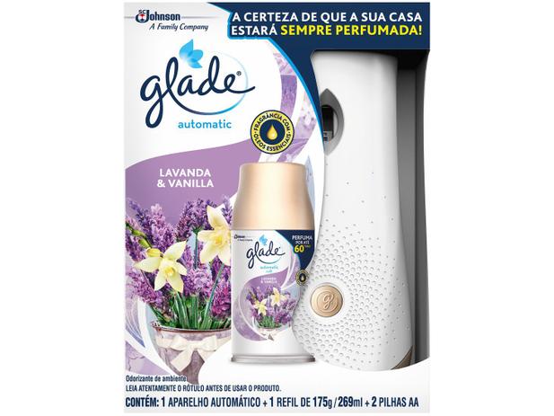 Odorizador de Ambiente Automático Glade - Automatic Lavanda e Baunilha 269ml Menor preço em Odorizador de Ambiente Automático Glade - Automatic Lavanda e Baunilha 269ml