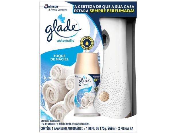 Odorizador de Ambiente Automático Glade - Automatic Toque de Maciez 269ml Menor preço em Odorizador de Ambiente Automático Glade - Automatic Toque de Maciez 269ml