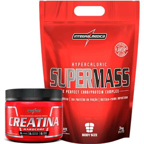 Oferta Combo Hipercalórico 3kg com Creatina - Integralmedica Menor preço em Oferta Combo Hipercalórico 3kg com Creatina - Integralmedica