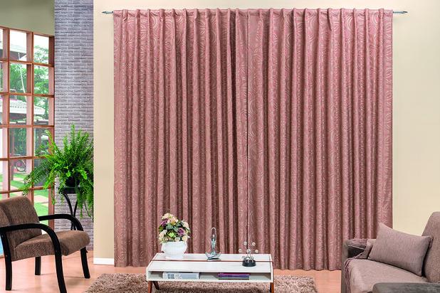 Oferta Cortina Para Sala Quarto Varão Simples 2 Metro Salmon - Rose jordão Menor preço em Oferta Cortina Para Sala Quarto Varão Simples 2 Metro Salmon - Rose jordão