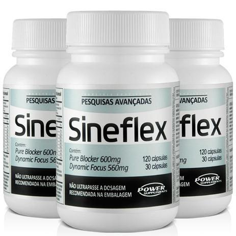 Oferta Pacote com 3X Sineflex Emagrecedor Termogenico 150 Cáps - Power supplements Menor preço em Oferta Pacote com 3X Sineflex Emagrecedor Termogenico 150 Cáps - Power supplements