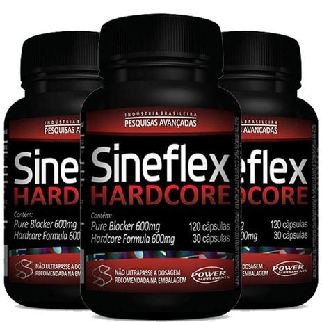 Oferta Pacote com 3X Sineflex Hardcore Termogênico 150 Cáps - Power supplements Menor preço em Oferta Pacote com 3X Sineflex Hardcore Termogênico 150 Cáps - Power supplements