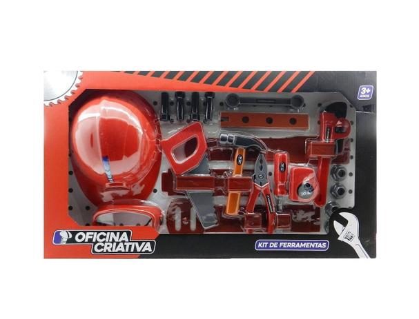 Oficina Criativa Kit de Ferramentas com Capacete Multikids BR796 Menor preço em Oficina Criativa Kit de Ferramentas com Capacete Multikids BR796