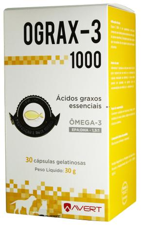 Ograx-3 1000mg 30 Capsulas Caes Gatos Original Avert - Avert laboratorios Menor preço em Ograx-3 1000mg 30 Capsulas Caes Gatos Original Avert - Avert laboratorios