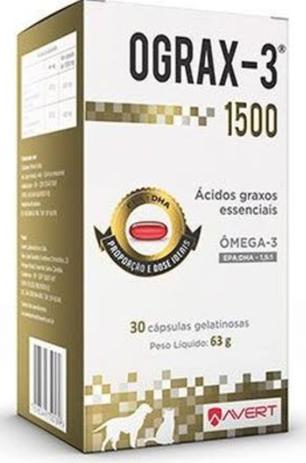 Ograx-3 1500mg suplemento avert com 30 cápsulas Menor preço em Ograx-3 1500mg suplemento avert com 30 cápsulas