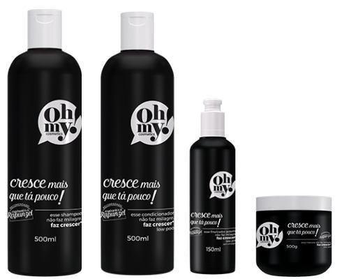 Oh My Kit Shampoo Cond Mascara Finalizador Cresce Cabelo - Oh my cosmetics Menor preço em Oh My Kit Shampoo Cond Mascara Finalizador Cresce Cabelo - Oh my cosmetics