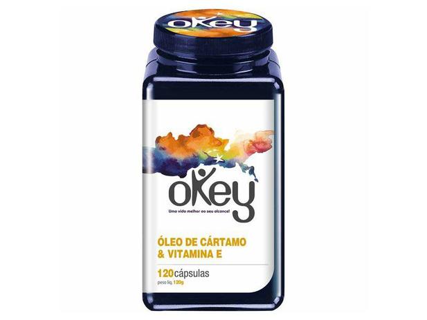 Óleo de Cártamo & Vitamina E 120 Cápsulas - Okey