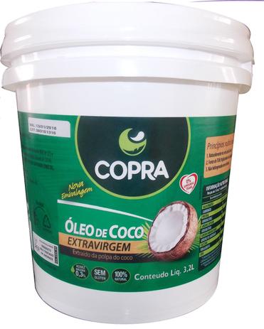 Oleo de coco extra virgem 3,2l copra Menor preço em Oleo de coco extra virgem 3,2l copra