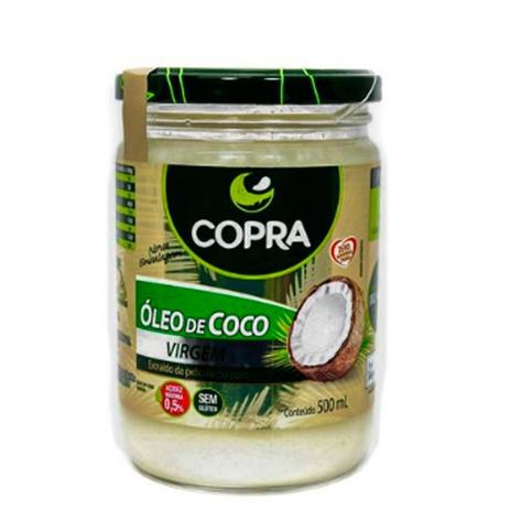 Óleo de Coco Virgem Copra 500ml Menor preço em Óleo de Coco Virgem Copra 500ml