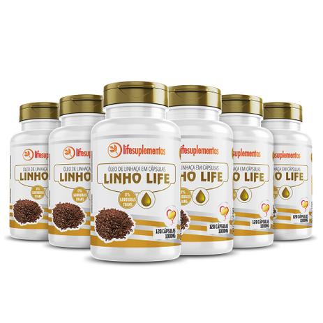 Óleo De Linhaça 1000mg 6x 120 Cápsulas Ômega 3, 6, 9 Vegetal - Melcoprol Menor preço em Óleo De Linhaça 1000mg 6x 120 Cápsulas Ômega 3, 6, 9 Vegetal - Melcoprol
