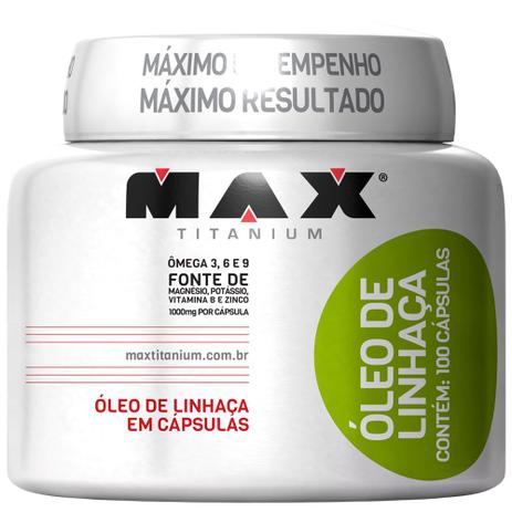 Oleo De Linhaça Max Titanium 100 Caps Menor preço em Oleo De Linhaça Max Titanium 100 Caps