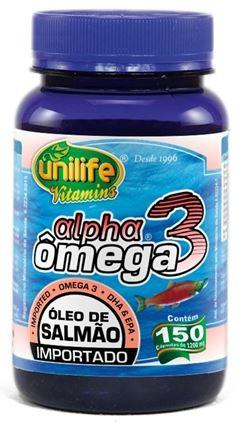 Óleo De Salmão Importado Alpha Ômega 3 - 150 Cápsulas 1200mg - Unilife Menor preço em Óleo De Salmão Importado Alpha Ômega 3 - 150 Cápsulas 1200mg - Unilife