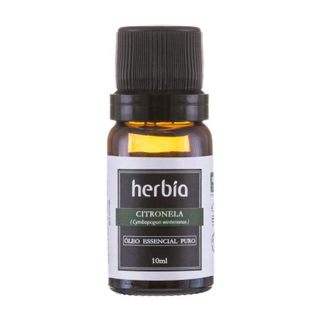 Óleo Essencial de Citronela 10ml Herbia Menor preço em Óleo Essencial de Citronela 10ml Herbia