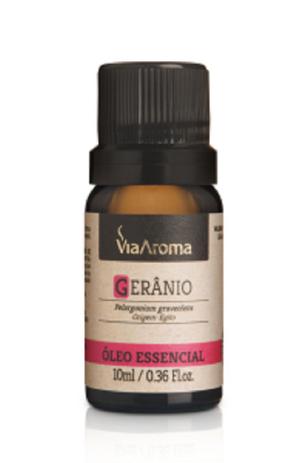 Óleo Essencial Geranio 10ml - Via aroma Menor preço em Óleo Essencial Geranio 10ml - Via aroma
