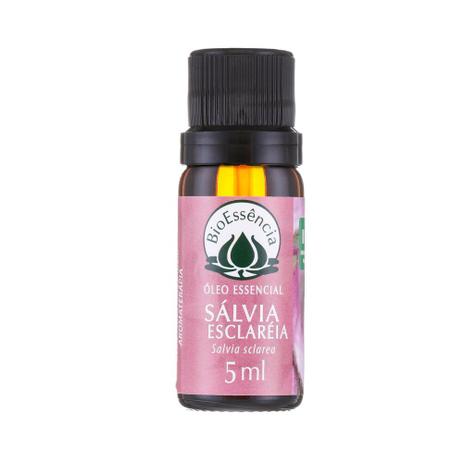 Óleo Essencial Natural de Sálvia Esclaréia 5ml BioEssência Menor preço em Óleo Essencial Natural de Sálvia Esclaréia 5ml BioEssência