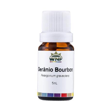 Óleo Essencial Orgânico de Gerânio Bourbon 5ml WNF Menor preço em Óleo Essencial Orgânico de Gerânio Bourbon 5ml WNF