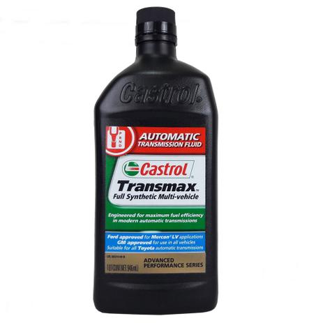 Óleo para Câmbio Automático Castrol Transmax Mult ATF Totalmente Sintético 946ml Menor preço em Óleo para Câmbio Automático Castrol Transmax Mult ATF Totalmente Sintético 946ml