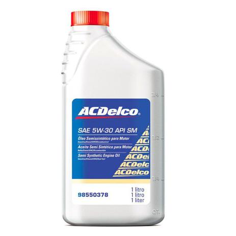 Óleo para Motor AC Delco 5W30 Semi Sintético 1 Litro Menor preço em Óleo para Motor AC Delco 5W30 Semi Sintético 1 Litro