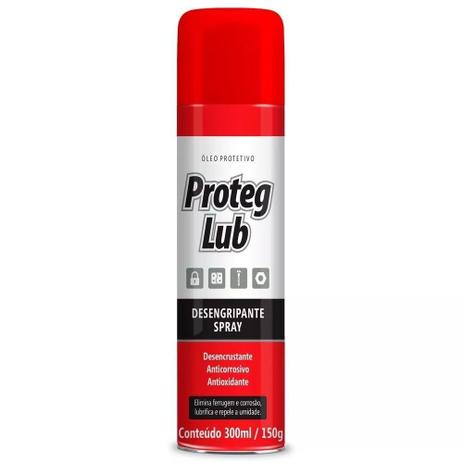 Óleo Spray Desengripante Lubrificante Protege-Lub 300 ml - Baston Menor preço em Óleo Spray Desengripante Lubrificante Protege-Lub 300 ml - Baston