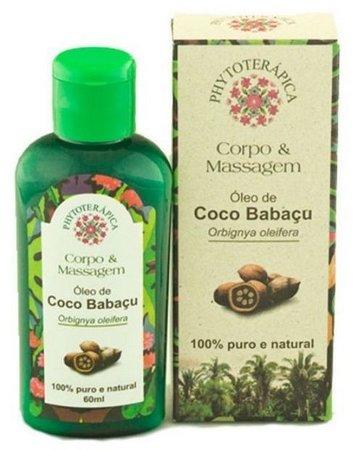 Óleo Vegetal Natural de Coco Babaçu 60ml Phytoterapica Menor preço em Óleo Vegetal Natural de Coco Babaçu 60ml Phytoterapica