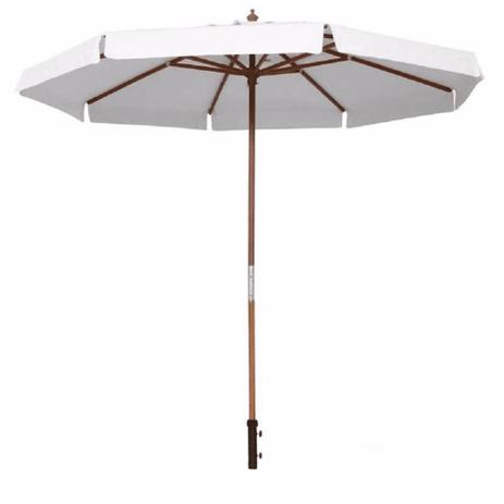 Ombrellone Bagum 2m Em Madeira E Pvc Branco Belfix Menor preço em Ombrellone Bagum 2m Em Madeira E Pvc Branco Belfix