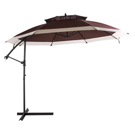 Ombrellone Suspenso Bel Lazer Provence Giratório 350Cm Marrom Menor preço em Ombrellone Suspenso Bel Lazer Provence Giratório 350Cm Marrom