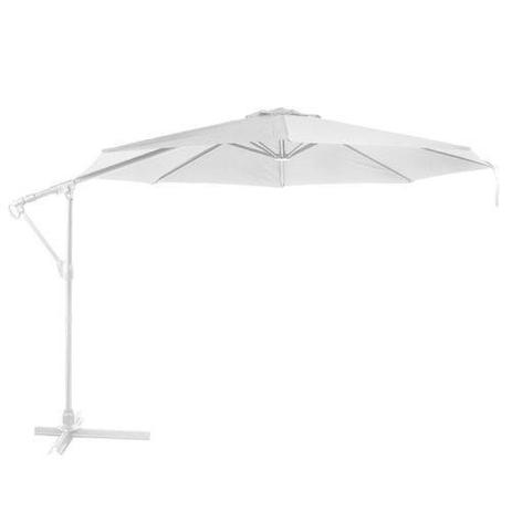 Ombrellone Suspenso Milano Giratório 3m Base Cruz 70x70 Cm Alumínio Bel Fix Branco Menor preço em Ombrellone Suspenso Milano Giratório 3m Base Cruz 70x70 Cm Alumínio Bel Fix Branco