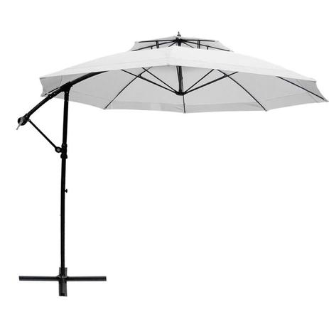 Ombrellone suspenso provence giratorio 3,50 metros branco - Bel Lazer Menor preço em Ombrellone suspenso provence giratorio 3,50 metros branco - Bel Lazer