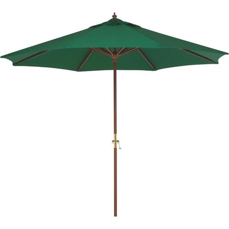 Ombrelone com armacao em madeira e cobertura em polyester verde 3.0m tramontina Menor preço em Ombrelone com armacao em madeira e cobertura em polyester verde 3.0m tramontina