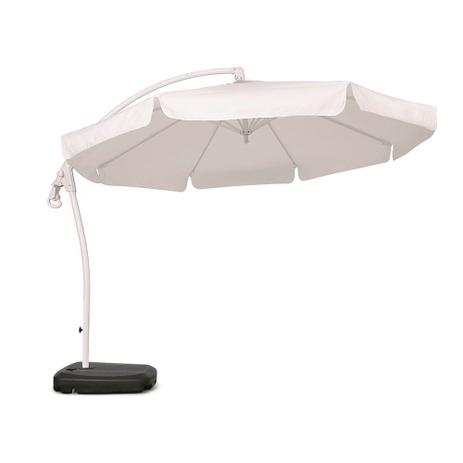Ombrelone Guarda Sol Búzios Com Base Branco Giratório 3 Metros Para Piscina e Jardim Belfix Menor preço em Ombrelone Guarda Sol Búzios Com Base Branco Giratório 3 Metros Para Piscina e Jardim Belfix