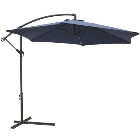 Ombrelone Lateral Suspenso 3M Jardim de Alumínio com Base Manivela e Capa Importway IWOBL-300 Menor preço em Ombrelone Lateral Suspenso 3M Jardim de Alumínio com Base Manivela e Capa Importway IWOBL-300