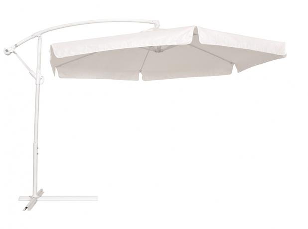 Ombrelone Suspenso Regular Poliéster 2,5 M - Branco - Bel fix Menor preço em Ombrelone Suspenso Regular Poliéster 2,5 M - Branco - Bel fix