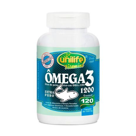 Ômega 3 1200mg - 120 Cápsulas - Unilife Menor preço em Ômega 3 1200mg - 120 Cápsulas - Unilife