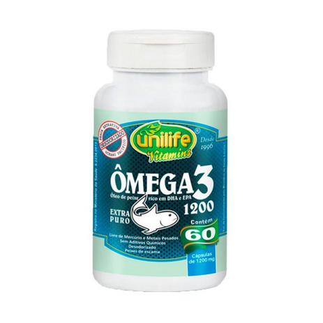 Ômega 3 1200mg - 60 Cápsulas - Unilife Menor preço em Ômega 3 1200mg - 60 Cápsulas - Unilife