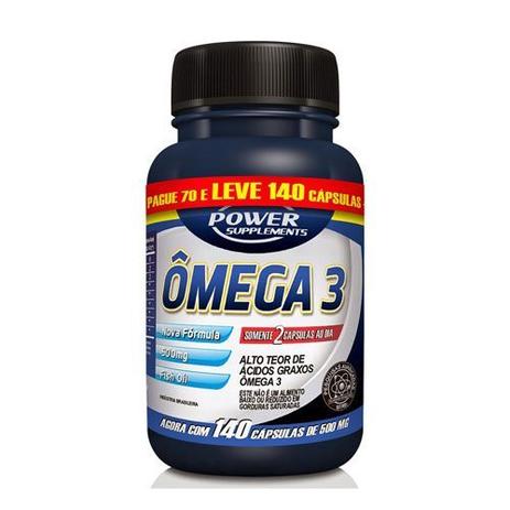 Omega 3 - 140 Cápsulas - Power Supplements Menor preço em Omega 3 - 140 Cápsulas - Power Supplements