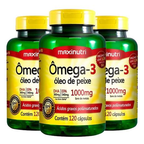 Ômega 3 - 3x 120 cápsulas - Maxinutri é boa?